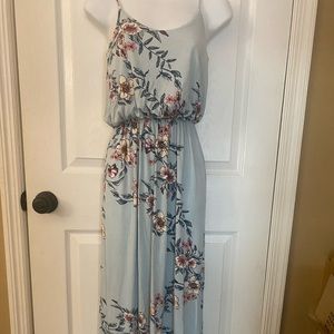 Lush maxi dress floral size xs adjustable straps , great condition